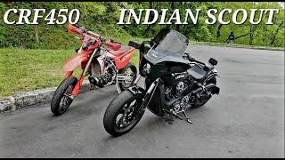 CRF450L & Indian Scout Bobber