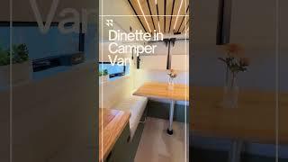 Dinette Set up in the Camper Van #Shorts #fordtransit #vanconversion #vanbuild #vanlife