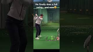 Wait for the full swing #golf #draw #slice #slowmotion