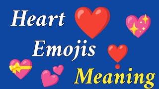 Heart Emojis Meaning | emoji ka matlab | Whatsapp Heart Emojis | emoji pictures