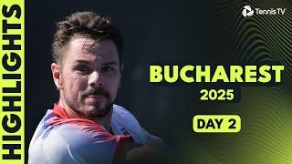 Wawrinka vs Skatov Epic; Bautista Agut vs Bu & Fucsovics vs Nardi | Bucharest 2025 Highlights Day 2