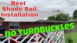 HOW TO INSTALL A SHADE SAIL / INSTALLATION REVIEW