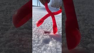 The perfect snowball is a large volume of snow?!?#shorts