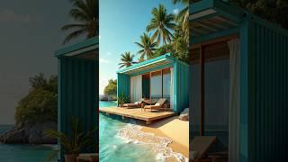 Inside a Tropical Container Home!  Relaxing Beach House Vibes