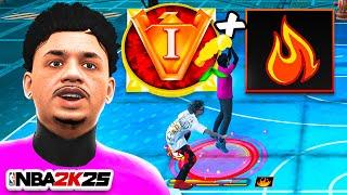 I FINALLY HIT VETERAN 1 & UNLOCKED *OVERPOWERED* HEAT CHECK BADGE w/ BEST JUMPSHOT on NBA 2K25!