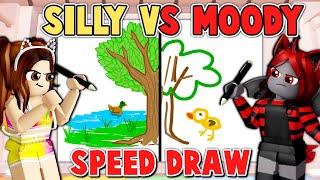 SILLY vs MOODY in Speed Draw! | Roblox