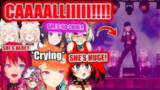 All of HoloEN's Reaction When Calli Appears for the First Time at Her Solo Concert【Hololive EN】