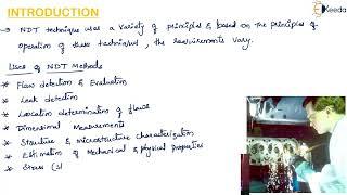 Non Destructive Testing Introduction, Need and Types - Non Destructive Testing