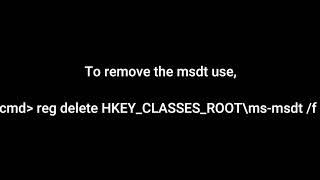 CVE 2022-30190 Msdt vulnerability
