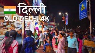 4K Walking in India 2024  - Chandni Chowk Market | Old Delhi Bustling Street Life