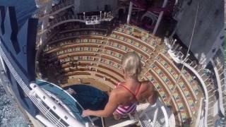 Girl Jumps off High Dive and Into Pool