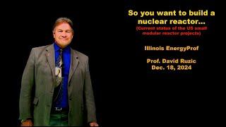 So You Want to Build a Nuclear Reactor