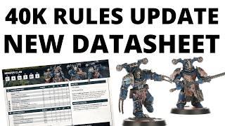 40K Rules Update! New Night Lords Datasheet Has a POWERFUL Debuff Rule - Nemesis Claw Unit Review