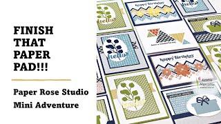 FINISH OFF that Paper Pad | No More Storing Scraps with Kristie | CardMaking @ Paper Rose