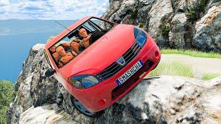 Cars vs Cliff Roads #83 - BeamNG DRIVE | SmashChan