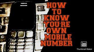 How to know you're own number in simple Nokia phone !TECH FIRE !