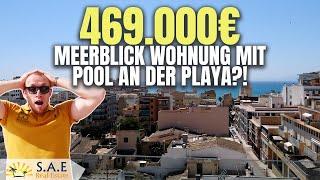 469.000 € MEERBLICK WOHNUNG MIT POOL AN DER PLAYA DE PALMA?!