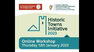 Historic Towns Initiative Webinar 2023