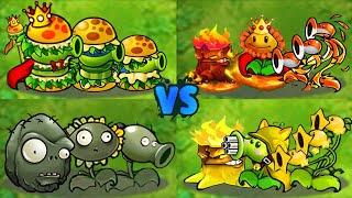 PVZ 1 Hybrid 3.3 Challenge! Team 3 Hybrid Plant Vs Zomboni Giga Gargantuar + EXTRA - Who Will Win?