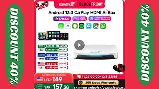 128G Carlinkit Ai Box Android 13 Wireless Carplay HDMI Output Wireless Adapter Android Auto Car Play