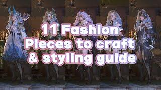 11 Fashion Pieces to craft & styling guide | Monster Hunter Wilds | 4k60