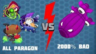 All paragon (paragon degree 1) vs 2000% health BAD in BTD6