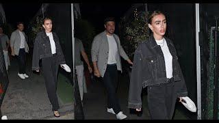 British model Petra Ecclestone and Sam Palmer grab dinner with friends in Santa Monica!