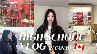 High school vlog! 외국 학교의 학부모 상담하는 날! 엄마랑 학교 가서 선생님 상담하고 학교 투어도 시켜주고~│캐나다 유학생 vlog│헬로음이유니