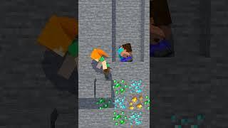 Herobrine, Never Give Up Mining! - Minecraft Funny Animation