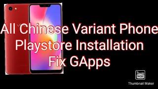 Oppo/Vivo Playstore Installation in Chinese Variant