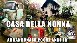 LA PROPRIETARIA È ANDATA VIA PER SEMPRE DA POCHI ANNI IN QUESTA CASA ABBANDONATA NEL BOSCO!