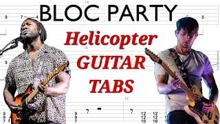 Bloc Party - Helicopter | Rhythm & Lead GUITAR TABS | Cover | Tutorial | Lesson