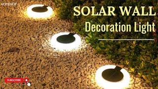 Solar Waterproof LED Home Wall Decor Light for Garden, Pathway And Outdoor