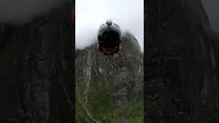 GoPro | Blind BASE Jump Through Clouds POV  Antoni Villoni #Shorts