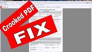 Fix a Crooked PDF document