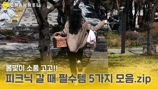 [꿀템] 봄맞이 소풍 고고 피크닉 갈 때 필수템 5가지 모음.zip | 씨채널 코리아