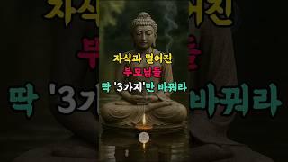 부처님이 알려주신 진짜 자식 사랑법 | 부처님말씀 | 불교명언 | 인생조언 | 철학 #좋은글 #삶의지혜 #긍정의말