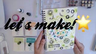 Step by Step Art Journalling:  Watercolor Tutorial using Stamps. SHOP my FAVE supplies below.