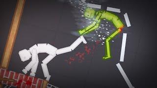 Melons Fight with People In People Playground