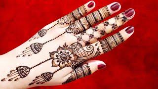 Most Beautiful Jhumka Style Henna Design || Sam Henna Creations