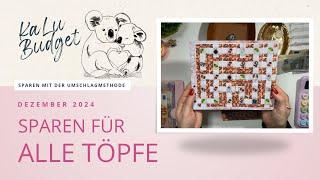 Sparen für alle Töpfe | 315€ Budget | Meine Lu kommt dazu| 12/2024 | #umschlagmethode