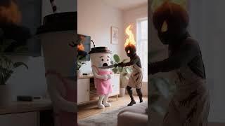 ️ NINJA COFFEE Saves Mom!  The Cappuccino Assassin's EPIC Rescue Mission! (Animated Short) #rescue