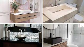 +100 BATHROOM SINK IDEAS 2024 - SMALL BATHROOM SINK DESIGN 2024 - SINK DESIGN IDEAS FOR BATHROOM