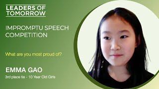 Emma Gao | What are you most proud of?