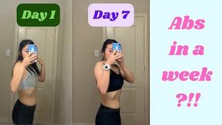 I TRIED LILLY SABRI'S 1 WEEK AB WORKOUT!!!