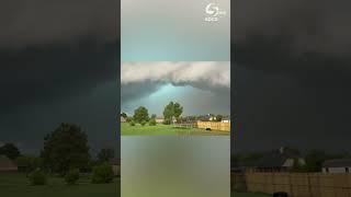 WATCH: KOCO 5 viewers capture rotation from tornado-warned storm near Newcastle