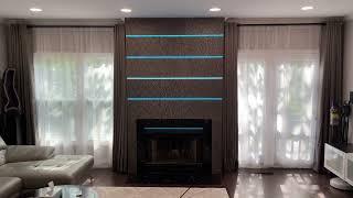 Built-In LED Fireplace Lights Tile Wall - Muzata U108 (Best LED Diffuser Amazon)