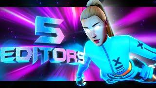 5 EDITORS W/ 0 Subs MADE Me THIS Fornite Montage