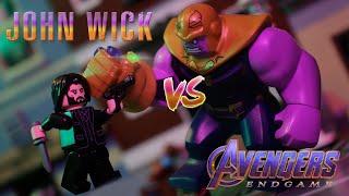 LEGO John Wick Vs Thanos! (Parabellum x Avengers Endgame)