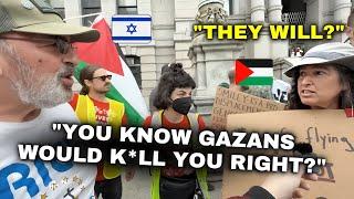 Pro Palestinian Jew Nearly FAINTS After Finding Out Gazans K*LL Jews!